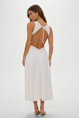 Soleil Backless Embroidered Midi Dress Sleepy Angel
