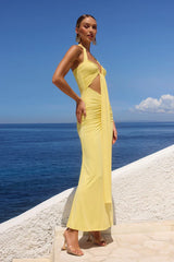 FLORA MAXI DRESS BUTTER