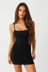 Gwen Terry Mini Dress Black