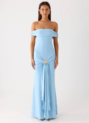 Vee Bardot Maxi Dress Blue