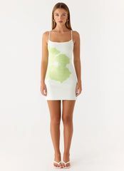 Deimia Knit Mini Dress White