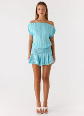 Lowey Mini Dress Pale Blue