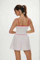 Coast Cotton Mini Dress Red Dot