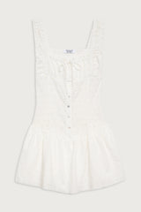 Christa Eyelet Mini Dress Angels Wing