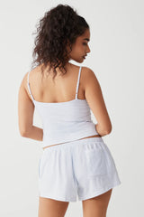 Farmhouse Striped Mini Short Sleepy Stripe