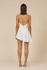 ODEZA MINI DRESS WHITE