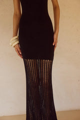JACQUES KNIT MAXI DRESS BLACK