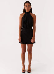 Camera Shy Mini Dress Black