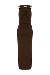 BALIN MIDI DRESS ESPRESSO