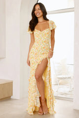Sunset Serenity Maxi Dress Yellow