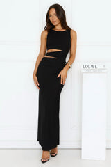 Mine To Show Mesh Maxi Dress Black