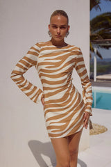 PAULIE MINI DRESS TAN
