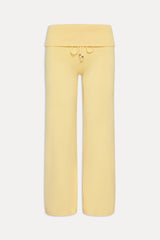 Dawson Knit Fold Over Pants Vanilla Sugar