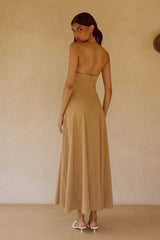 ASTRID HALTER MIDI DRESS CAMEL