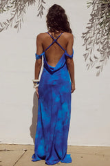 LAVONI MAXI DRESS RAMONA BLUE