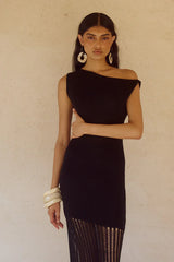 JACQUES KNIT MAXI DRESS BLACK