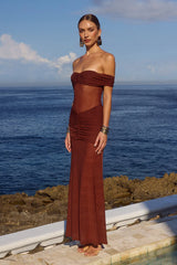 MEILA MAXI DRESS ESPRESSO