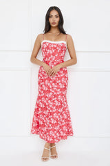 Recipe For Happiness Maxi Dress Red