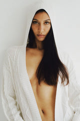 Love Story Duster Cardigan Cloud White