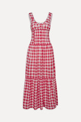 x BELLA HADID Southern Belle Midi Dress Malibu Picnic