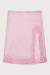 Countryside Satin Midi Skirt French Rose