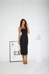 Vintage Desire Midi Dress Black