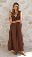 Scout Maxi Dress Chocolate