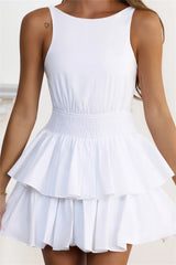 Shes A Whole Vibe Mini Dress White