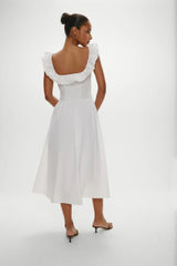 Georgia Cotton Embroidered Midi Dress Angels Meadow