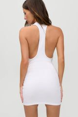 x JENNIE Bianca Cotton Mini Dress Optic White
