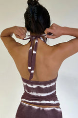 Matilde Halter Tie Dye Top Taro Tie Dye