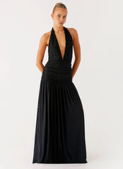 Full Attention Maxi Dress Black