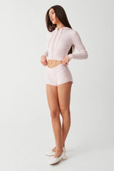 Providence Cloud Knit Mini Short Rose Quartz