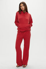 Haven Thermal Hoodie Strawberry Red
