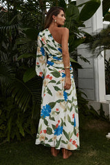 FLORIA MAXI DRESS WHITE FLORAL