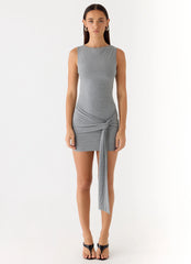Everly Mini Dress Grey