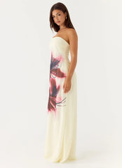 Lariettea Strapless Maxi Dress Velvet Bloom