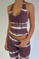 Matilde Halter Tie Dye Top Taro Tie Dye