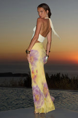 ALEXIS HALTER CUT OUT MAXI DRESS SURI YELLOW