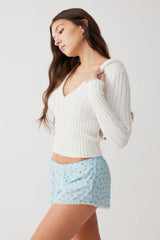 Tinsley Mini Boxer Short Cozy Stripe