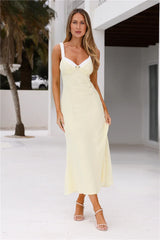 Caprice Midi Dress Yellow