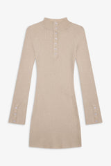 Isla Long Sleeve Mini Dress Cream