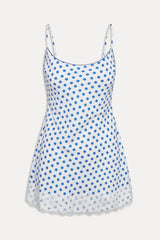Delaney Polka Dot Mini Dress Delicate Dot