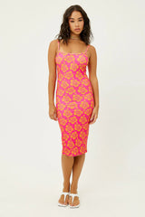 Quinn Terry Floral Dress Hibiscus Honey