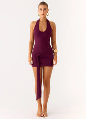 Vedetta Mini Dress Plum