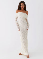 Yours Always Lace Maxi Dress Ivory