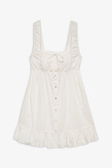 Marilyn Babydoll Dress White