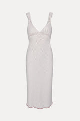 Gem Midi Slip Dress Red Dot