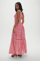 x BELLA HADID Southern Belle Midi Dress Malibu Picnic