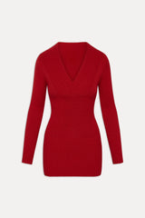 Jade Long Sleeve Knit Mini Dress Heartstrings